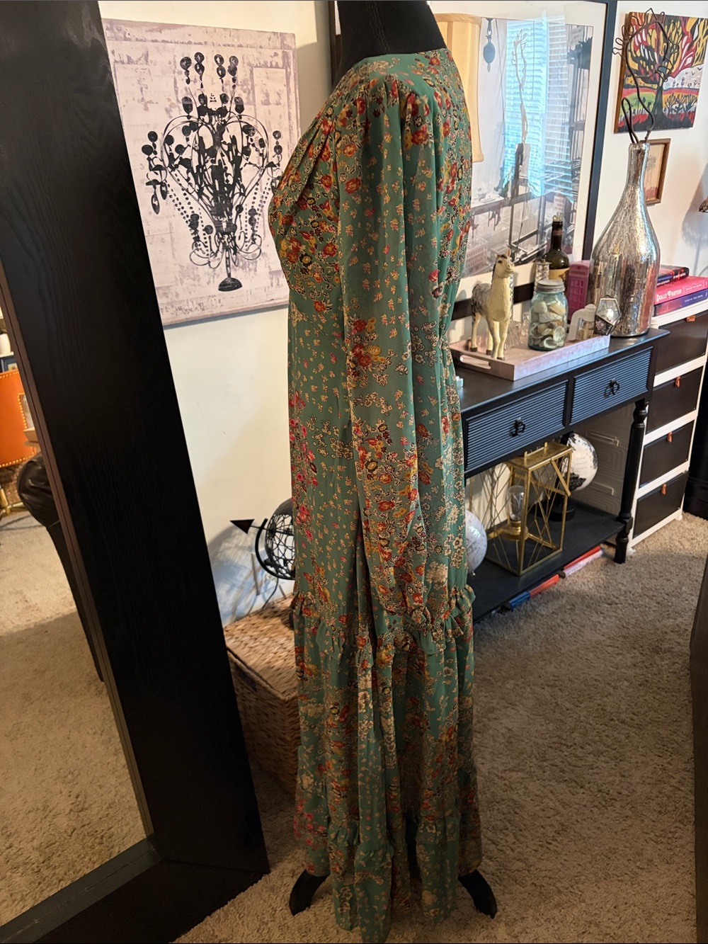 Baltic Born Bowman Green Floral Maxi Dress - Picture 3 of 10